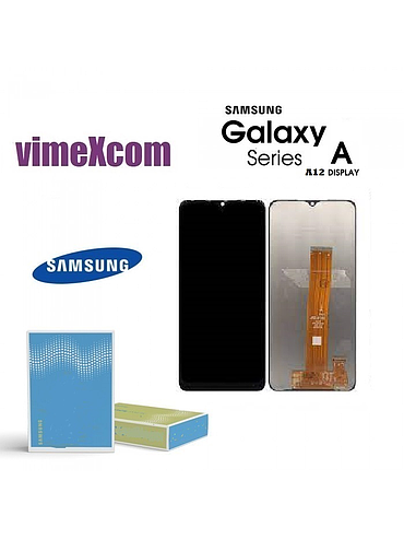lcd Samsung A125 (A12 2020) GH96-14116A/GH82-24491A/24-490A/GH24-709A NERO senza frame  (Sku 1052) 
