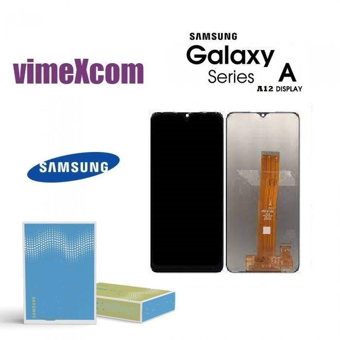 lcd Samsung A125 (A12 2020) GH96-14116A/GH82-24491A/24-490A/GH24-709A NERO senza frame  (Sku 1052) 