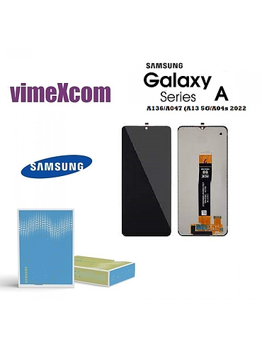 SAMSUNG LCD SM-A136/A047 (A13 5G/A04s 2022) GH82-29077A/29078A  WITHOUT FRAME BLACK (SKU 1064)