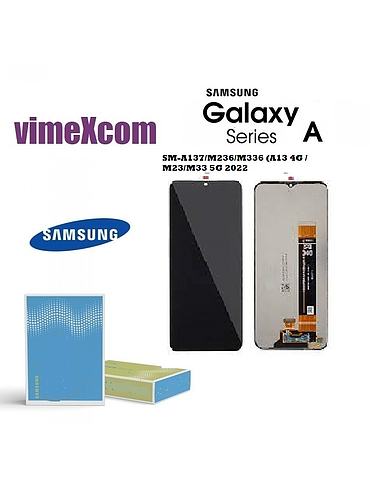 SAMSUNG LCD SM-A137/A135/A235/M236/M336 (A13 4G/M23/M33 5G 2022) without frame black (SKU 1065)