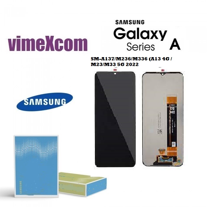 SAMSUNG LCD SM-A137/A135/A235/M236/M336 (A13 4G/M23/M33 5G 2022) without frame black (SKU 1065)