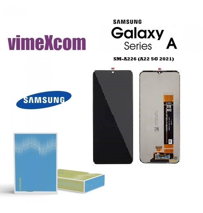  LCD SAMSUNG SM-A226 (A22 5G 2021) BLACK (Without Frame)  (SKU 1066)