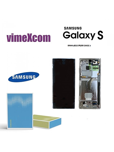 LCD SAMSUNG SM-S906 (S22 Plus 2022) BLACK  With frame  (SKU 1076)